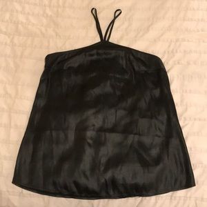 Express silky black going-out halter